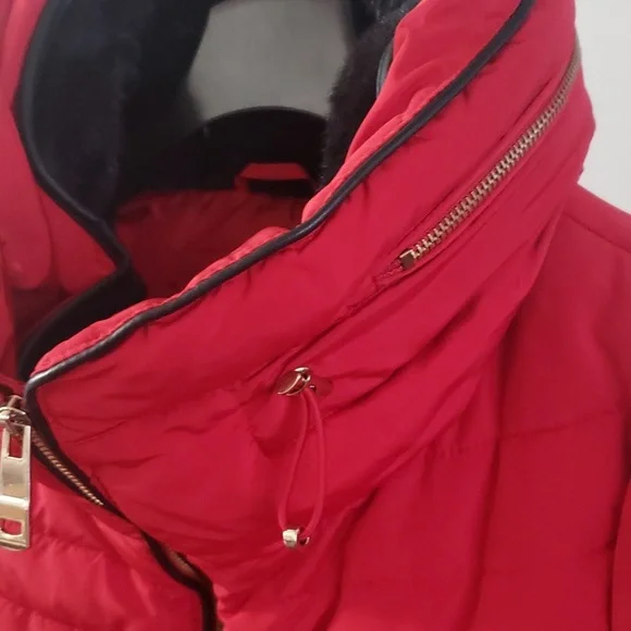 Zara Red Puffer Jacket - Picture 7 of 16